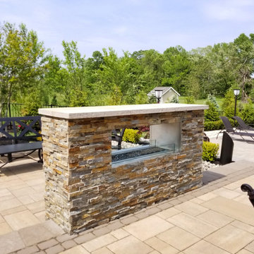 Fiberglass Pool Installation & Back Yard Makeover - Lincroft NJ