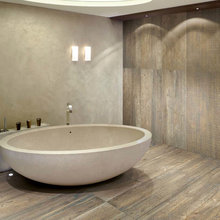 Wood Porcelain Bathroom