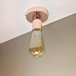 RoseGold Sconce - Small - Flush-mount Ceiling Lighting