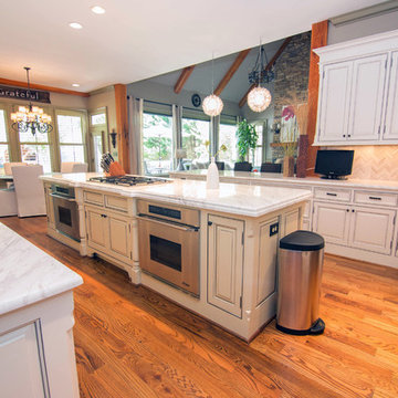 From Rustic Knotty Pine to White, Clean and Simple!
