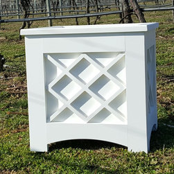 White PVC Planter Boxes - Outdoor Pots And Planters