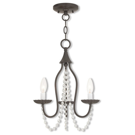 Alessia 3-Light Mini Chandelier, English Bronze