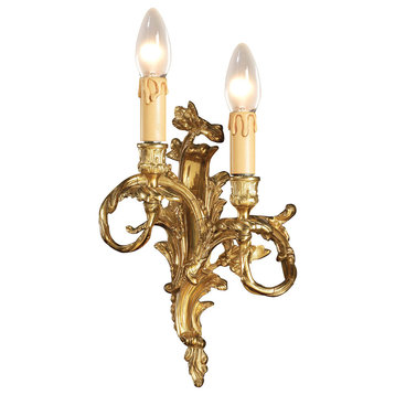 Minka Metropolitan 2-Light Wall Sconce, Stained Gold, N9672