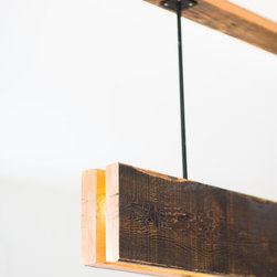 Recycled Timber Light - Kitchen Island Lighting
