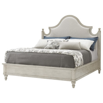 Emma Mason Signature Rich Bay King Arbor Hills Upholstered Bed in Distressed