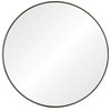 Renwil Inc Lester - 30" Round Mirror, Silver Brush Finish