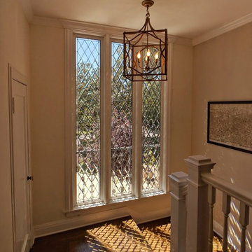 Beveled Glass Stairwell Windows - Style Guide - Beveled Glass