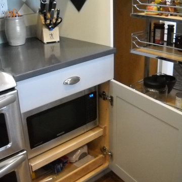 Adirondack Renovation Hidden Microwave!