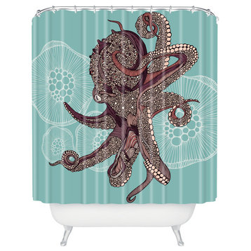Valentina Ramos Octopus Bloom Shower Curtain
