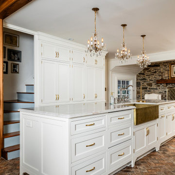 Elegant Virginia Kitchen Remodel with Timeless Brass Details