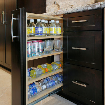 Kitchen - Espresso Cabinets