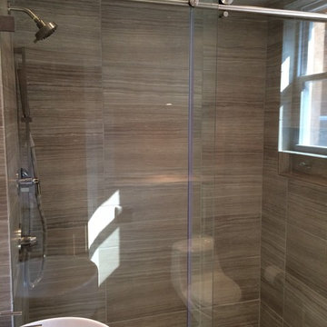 Current project Deadline Labor Day wknd Small Space Big Shower