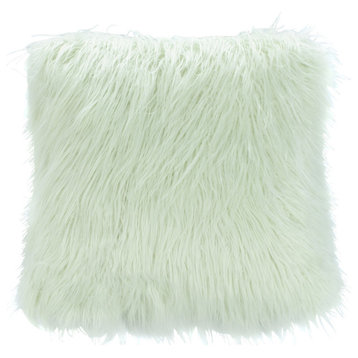 Safavieh Caelie Faux Fur Pillow Mint 20" X 20"