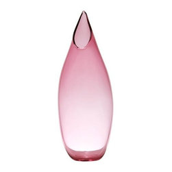 Jackknife Glass Vase in Rose Quartz - Vases