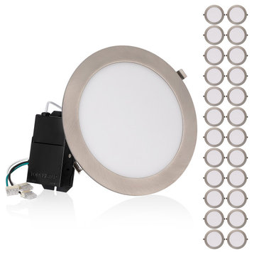 18-Pack 6 Inch LED Recessed Light with J-Box, 3000K
