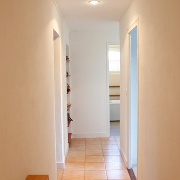 Couloir d'accès remanié