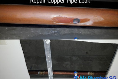 Fix Copper Pipe Leak Repair Plumber Singapore Sembawang Springhill Condo