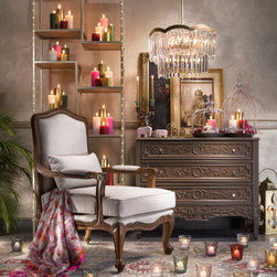 Festive Collection - Chest of Drawer, Metal Bookshelf & Embrace Chair - Bedroom Products