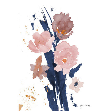 "Watercolor Pink Poppies II" Canvas Art, 24"x36"