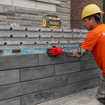 Soil Retention Wall for Toronto Home