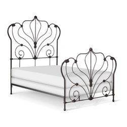 Corsican - Standard Pagoda Bed, Rustic Bronze, Twin - Panel Beds