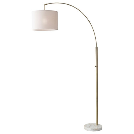 Bowery Arc Lamp, Antique Brass