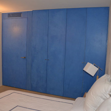 Dressing revêtu béton ciré