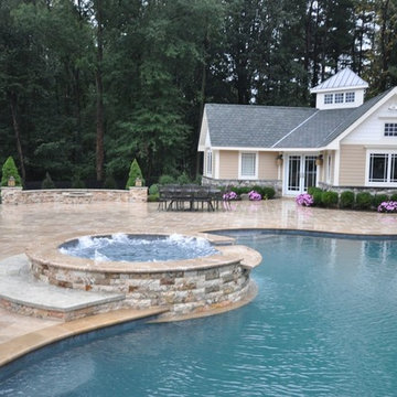 Gunite Spillover Spa
