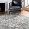 nuLOOM Vintage Odell Traditional Transitional Area Rug, Silver, 5'3"x7'9"