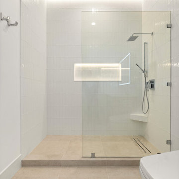 Contemporary Lit-Niche Bathroom by NextGen Home Builders in Los Angeles, CA