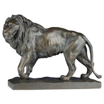 Sculpture Statue Lion King Hand-Painted Resin OK Casting T