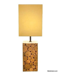 Modeco Drift Petite Mosaic Table Lamp - Table Lamps