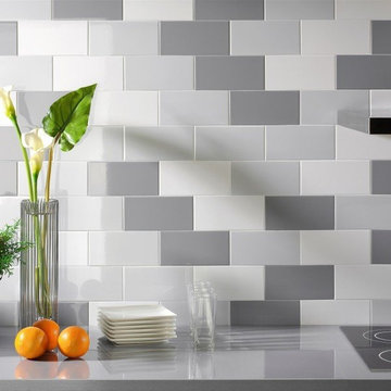 White Mini Metro Tiles - Flat Gloss Tiles - Direct Tile Warehouse