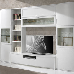 Contemporary Italian Wall Unit JA-1035 - $4,175.00 - Entertainment Centers And Tv Stands