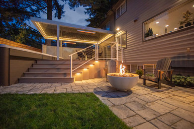 Inspiration for a transitional patio remodel in Vancouver