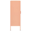 vidaXL Storage Cabinet File Cabinet Freestanding Drawer Cabinet Pink Steel