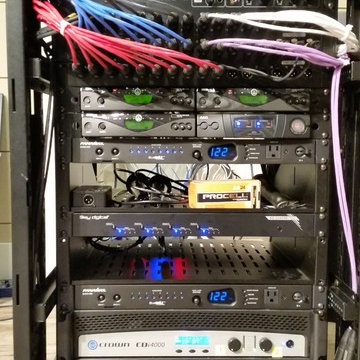 Main Audio Rack for the Cafeteria