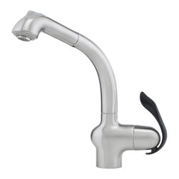 Cucina - Azure 2 Gourmet Kitchen Pull Out Faucet, Satin Nickel - Kitchen Faucets