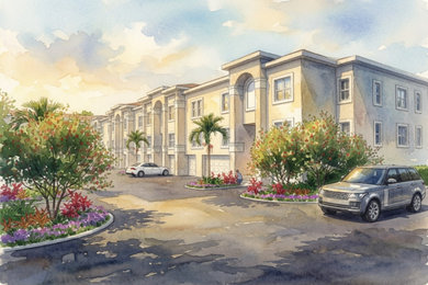 Design ideas for a transitional landscaping in Tampa.