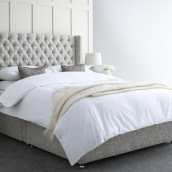 Bee's Knees Bella Upholstered Winged Divan / Ottoman Bed - Beds