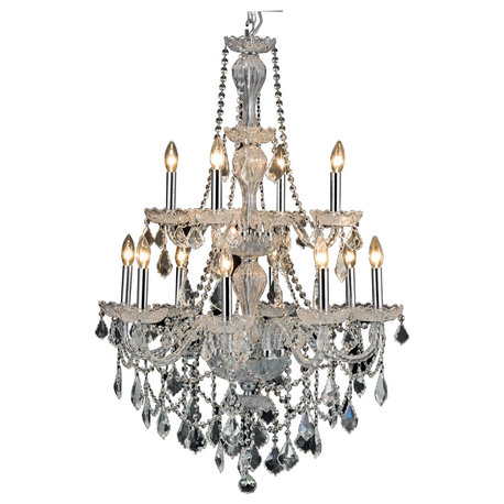 Giselle 12-Light Chandelier, Chrome