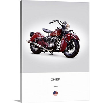 "Indian Chief 1941" Wrapped Canvas Art Print, 18"x24"x1.5"