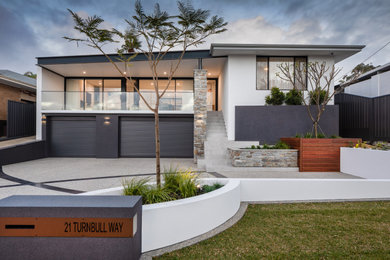 Mid-sized contemporary exterior in Perth.