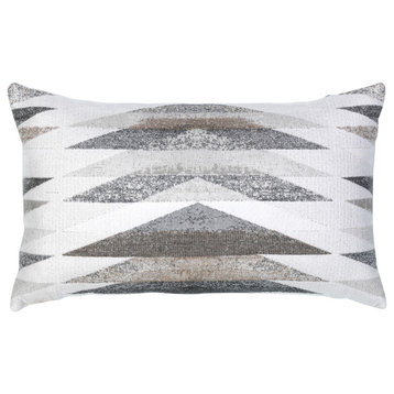 Symmetry Grigio Lumbar Indoor/Outdoor Performance Pillow, 12"x20"
