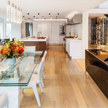 Rift Sawn White Oak Plank Flooring, Kitchen & Dining