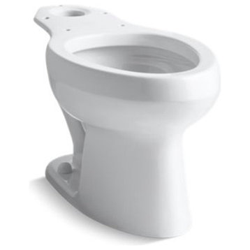 Kohler Wellworth Toilet Bowl w/ Pressure Lite Flush Technology, Less Seat, White