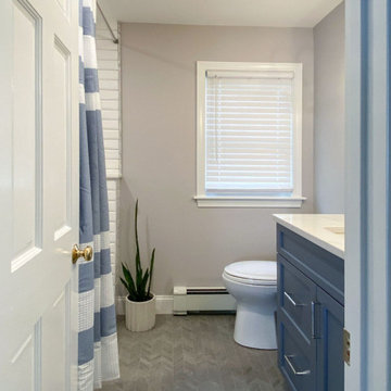 Project Blue and Beyond Kitchen & Bath Remodel in Wakefield MA