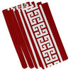 Key Stripe, Stripe Print Napkin, Red, Set of 4