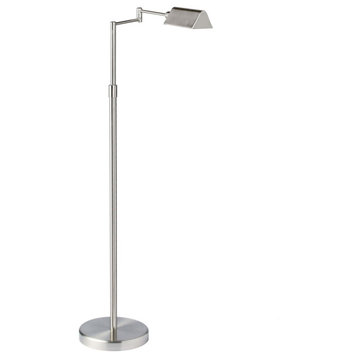 Dainolite 9257LEDF 1 Light 50" Tall Integrated LED Floor Lamp - Satin Nickel