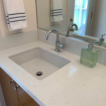 Flat Side & Bottom Sink Maximizes a Small Sink & Faucet